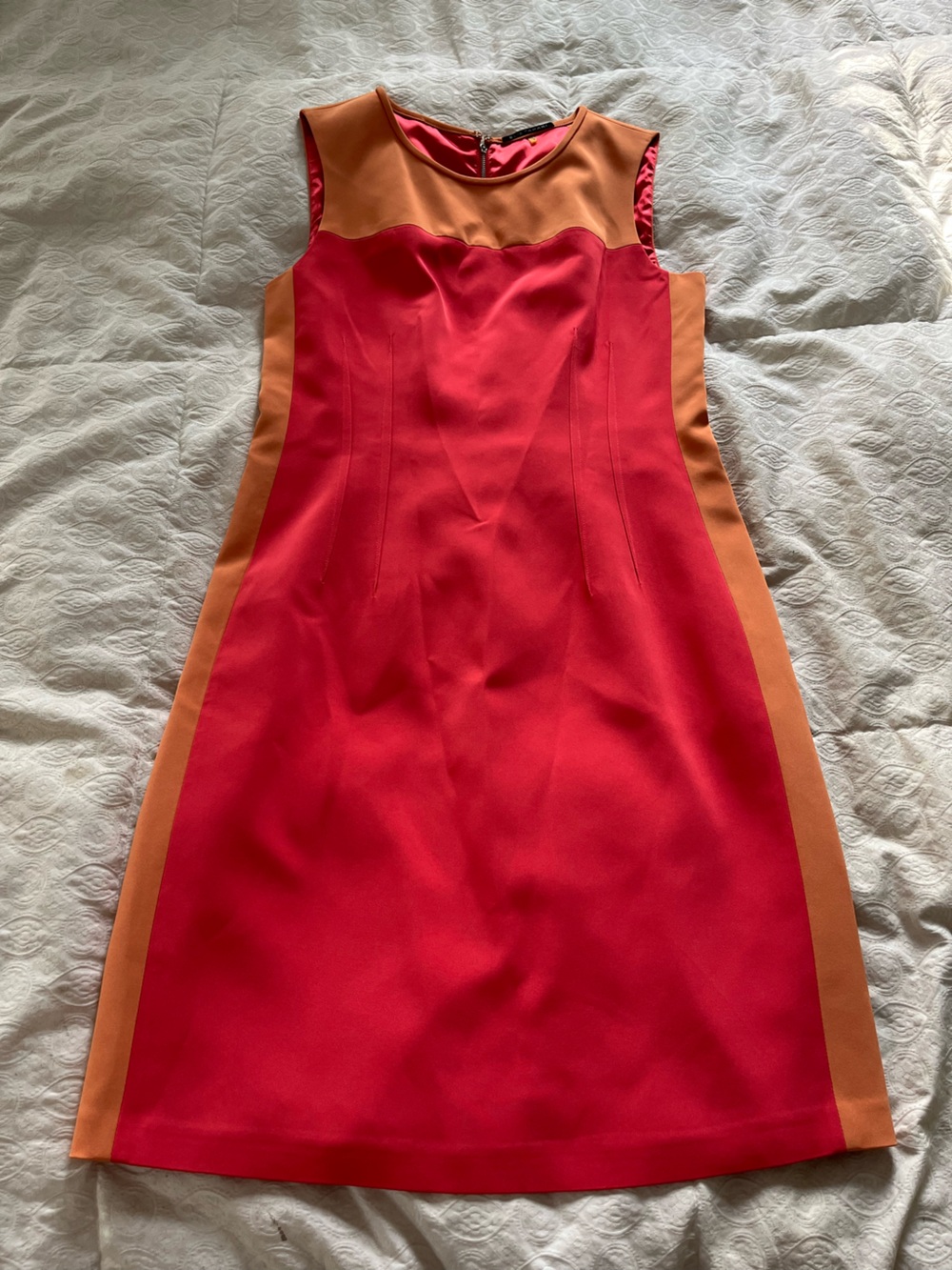 Vintage Elie Tahari Colorblock Sleeveless Sheath Dress size 10